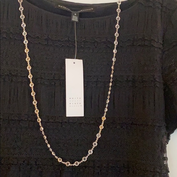 White House Black Market Lace Tee - Picture 3 of 9